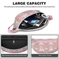 thumbnail image 4 of Fanny Pack Cute Ghost Halloween Pattern Waist Pack Bag,Running Cross Bag,Waterproof Large Fanny Packs for Women Men for Travel Running Hiking Cycling, 4 of 6
