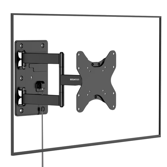 Mount-It! Lockable Full Motion TV Wall Mount | Fits 23-42 Inch TVs | Quick Release, Great for RV's and Campers, Capacity 77 lbs.