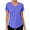 Purple, variant on Womens Workout Tops Full Back Coverage Athletic Shirt Quick Dry Short Sleeve T Shirts V Neck Gym Yoga Tunic Purple XL(XL)