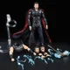 thumbnail image 4 of Figura de acción de los Vengadores de Marvel, auténtico superhéroe Thor, con arma articulada móvil, juguete de PVC, figura de 3 cabezas, modelo de escritorio, regalo, 4 of 5