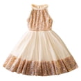 thumbnail image 2 of Sparkly Dress for Girls Summer Party Gown With Sequin Details Elegant Birthday Celebration Attire Girls Princess Dress for Wedding Pageant Gala, 2 of 10