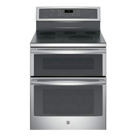 GE - Profile Series 6.6 Cu. Ft. Self-Cleaning Freestanding Double Oven Electric Convection Range - Stainless