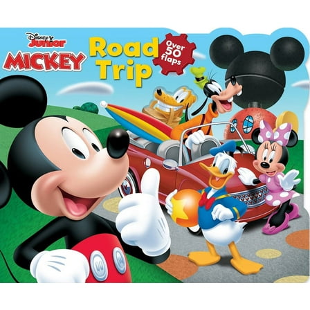 Lift-The-Flap Disney Mickey Road Trip, (Board Book)