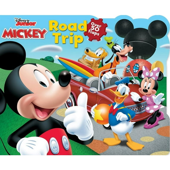 Lift-The-Flap Disney Mickey Road Trip, (Board Book)
