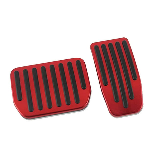 Wisewang Anti-Slip Throttle Brake Pedal Cover For Enhanced Driving Experience Anti Slip Throttle Brake red