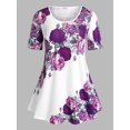 thumbnail image 1 of Camiseta Swing Talla Extra Estampado Rosa Rosegal  Camisetas tallas grandes, 1 of 5