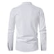 thumbnail image 4 of Blusa y camisa de manga larga con cuello alto para hombre, informal, lisa, con cuello alto, ajustada, de manga larga, 4 of 8