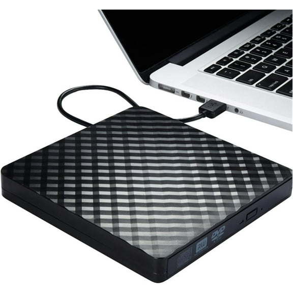 [Popular Choice] 1pc High-Speed USB 3.0 & USB-C External CD/DVD  /-RW Drive, Portable Optical Disk Burner Rewriter for Laptop, Desktop PC, Windows 11/10/8/7, Surface Pro, Mac for MacBook Pro/Ai