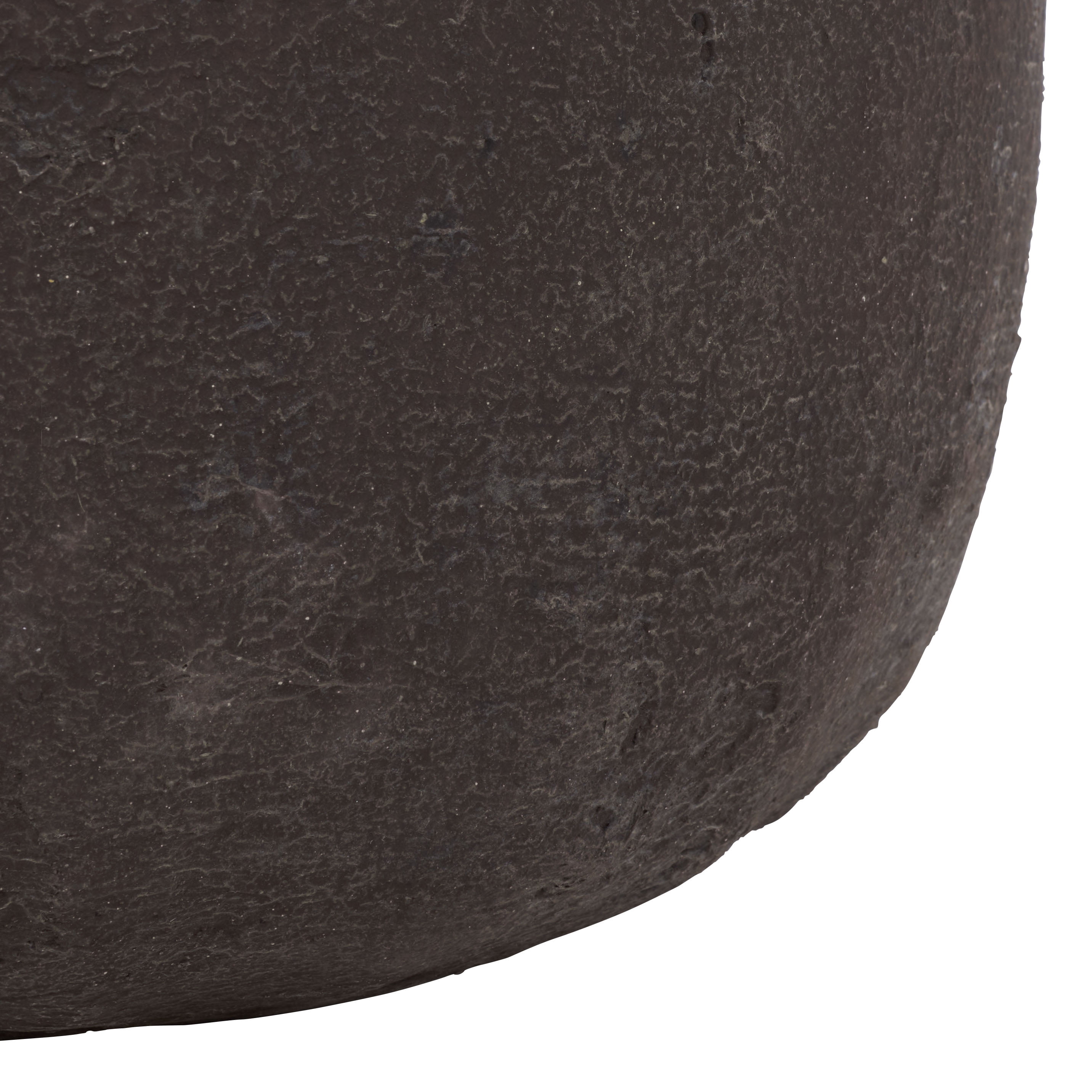 Safavieh 15.4" x 15.4" x 17.3" Round Brown Cement Bamboo Plant Pot