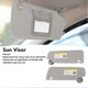 thumbnail image 1 of 1 Pair Car Sun Visor Left Right Grey Sun Visor With Mirror Replacement For Chevy Sonic Aveo 2012 2013 2014 2015 2016, 1 of 5