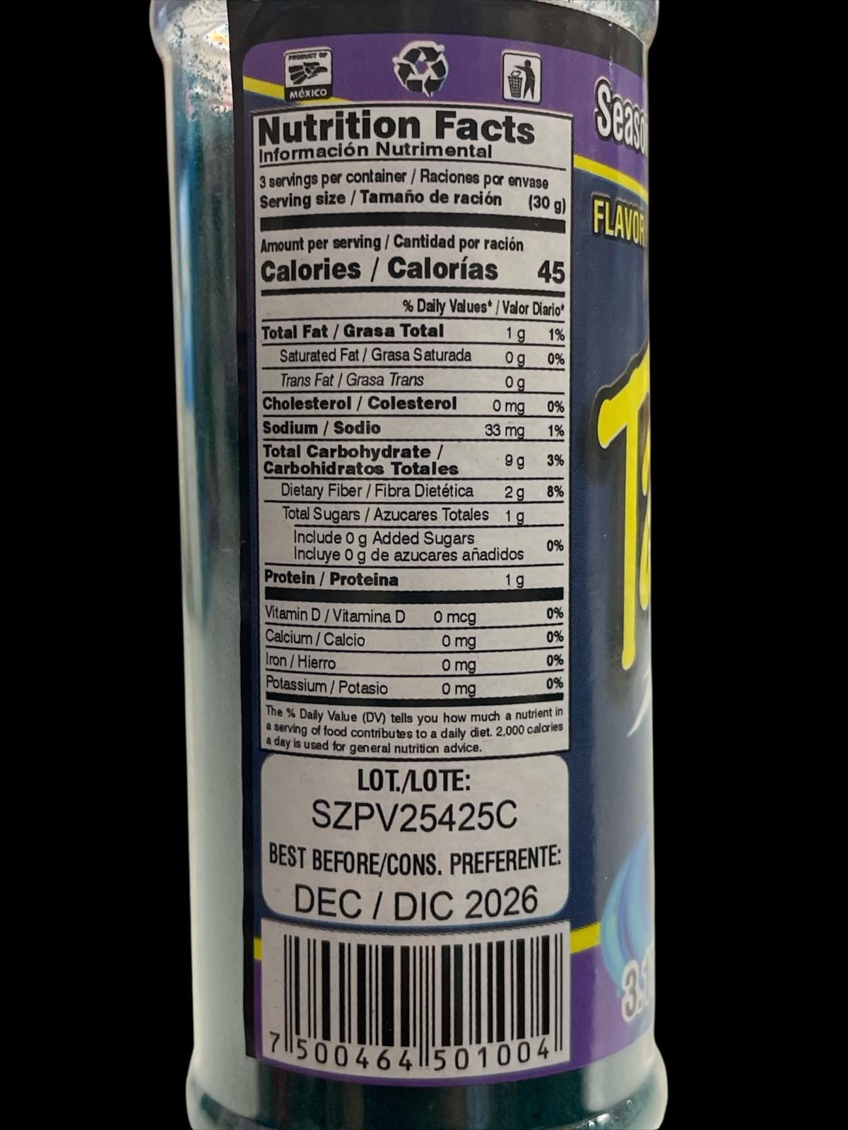 Takis Blue Heat Seasoning Powder 3.17 oz