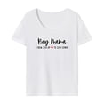 thumbnail image 2 of Camiseta para mujer con cuello redondo, camiseta básica para desplazamientos, trabajo, viajes, mujer L, 2 of 7