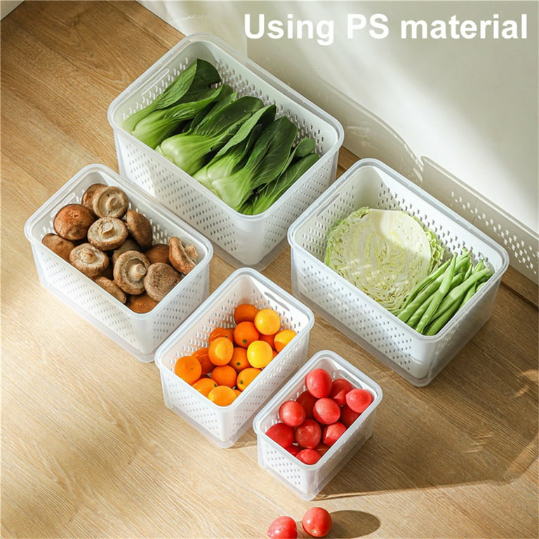1pc 4-grid Food Preservation Box, Thickened Transparent Fresh