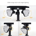 thumbnail image 4 of Aplique de Pared Solar Xihbxyly de Doble Cabezal Luz Blanca para Exteriores, 4 of 7