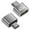 B, variant on erfcxs Type C To USB Adapter 2 Pack OTG Converter For Phones/Tablets (Male/Female Com Bos) Compact 1.2"x0.6"x0.4" Data Transfer On Ly Silver/Black