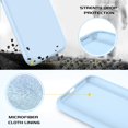 thumbnail image 5 of iPhone 11 Case Silicone iPhone 11 Phone Cases Women Men Gel Rubber Microfiber Lining Cushion Texture Cover Shockproof Protective, Light Blue, 5 of 8