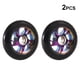 thumbnail image 4 of Naiovety Ruedas de patinete de 2 piezas, 100mm, aluminio, 5 radios, bujes de monopatín, rodillo, piezas deportivas portátiles para exteriores, patinar Vistoso Naiovety OD021911-05, 4 of 6