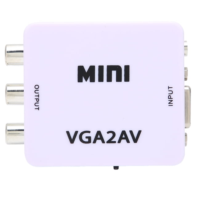 Convertidor Mini VGA a AV ANGGREK 1080P HD 165MHz con cable de datos
