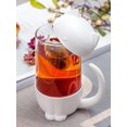 thumbnail image 5 of Creative Tea Infuser Cup With Lid Cute Dog Strainer Travel Coffee Mug, 5 of 5