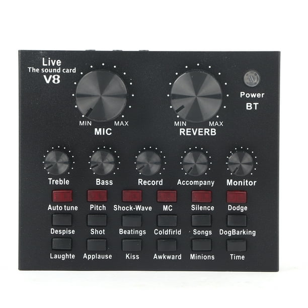 Live Broadcast Sound Card Reverberation Adjustment Sound Card, Live