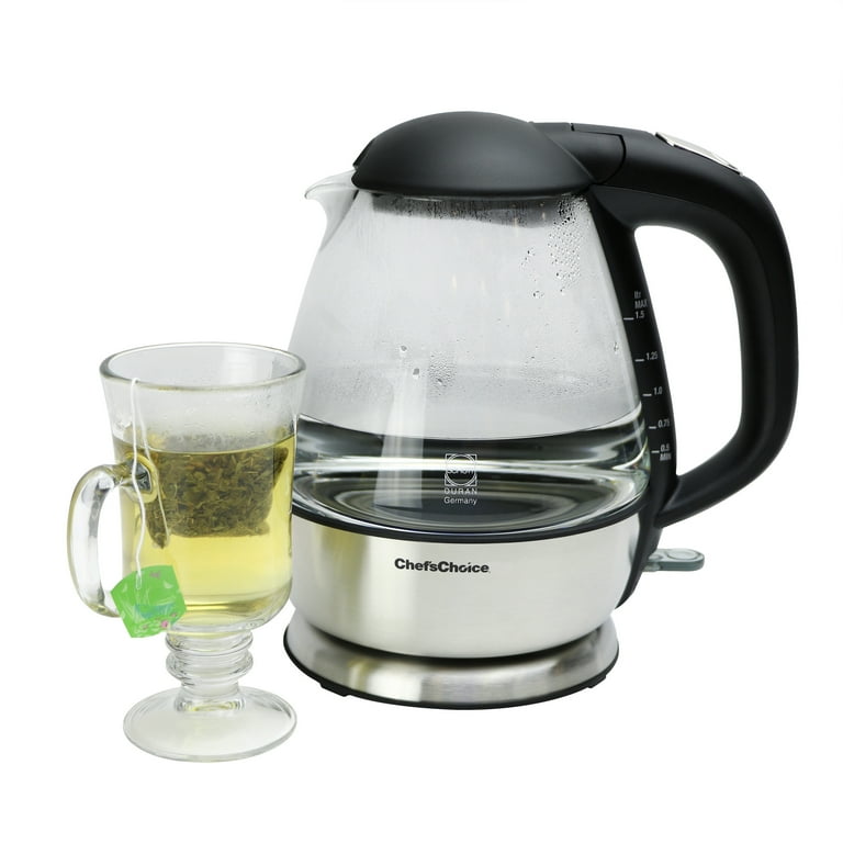 Commercial Chef CHK17M2GB Plastic 1500 Watt 57oz Cordless Electric Kettle