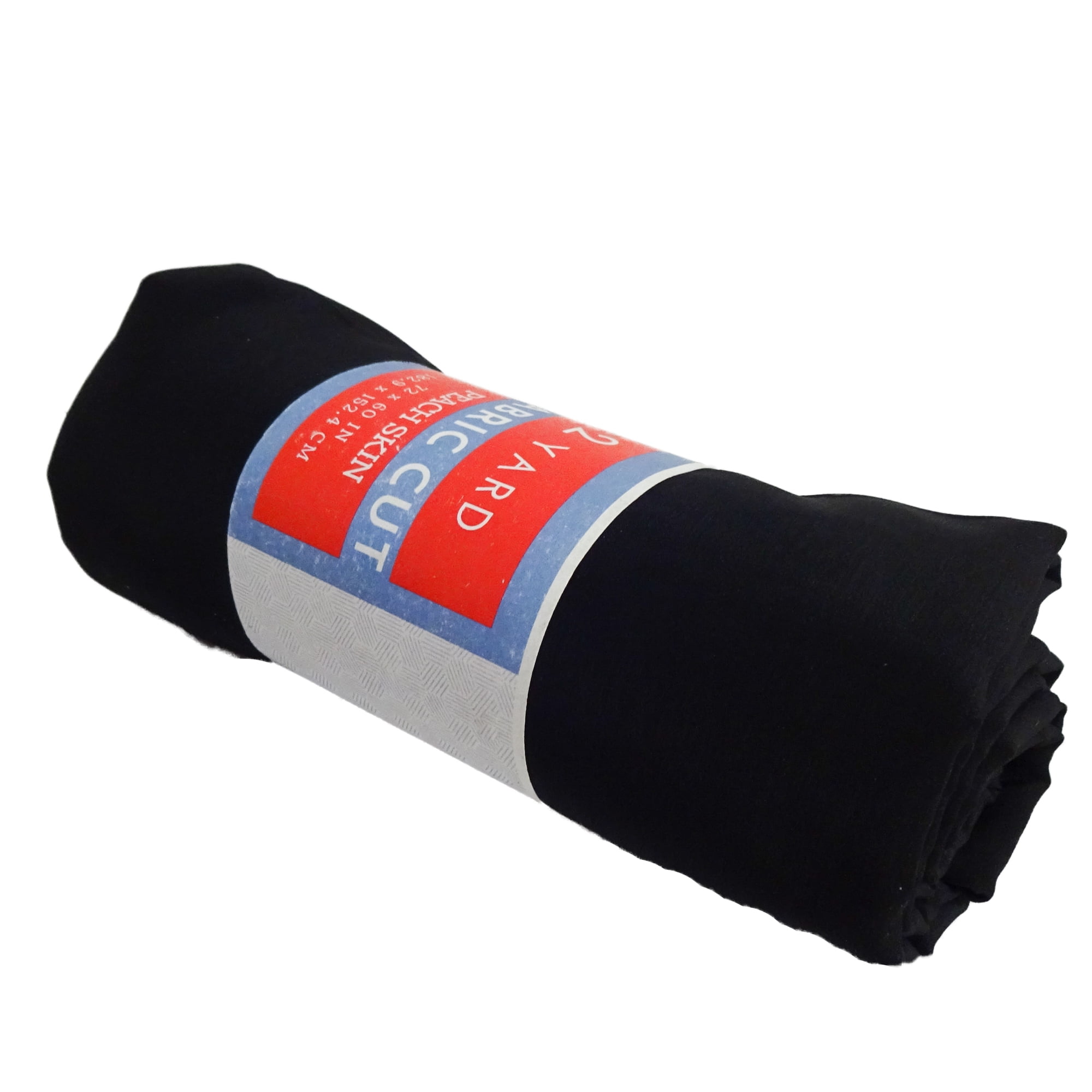(2 pack) Shason Textile 57/59” Wide Peach Skin 2 Yards Roll Fabric, Black