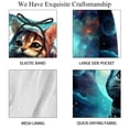 thumbnail image 4 of luoweisi Men's Beach Shorts Quick Dry Swim Trunks with Mesh Lining Cat Astronaut 2XL, 4 of 5