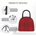 thumbnail image 4 of Easygdp Vintage Burgundy Bolsa de Almuerzo Insulada Grande, Forro de Aluminio, Diseño Espacioso, a Prueba de Fugas, Ideal para Trabajo, Picnics, Viajes y Actividades al Aire Libre, 4 of 6