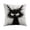 A, variant on Cute Cat Pillow Covers, Black Cat Line Art Doodle Cartoon Throw Pillows Cover, Sofa Couch Pillow Cases for Farmhouse Indoor Home Decor (18x18in)
