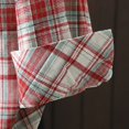thumbnail image 4 of yunLCZ Women's Button Down Shirt Women Long Sleeved Plaid Pocket Shirt, 4 of 4