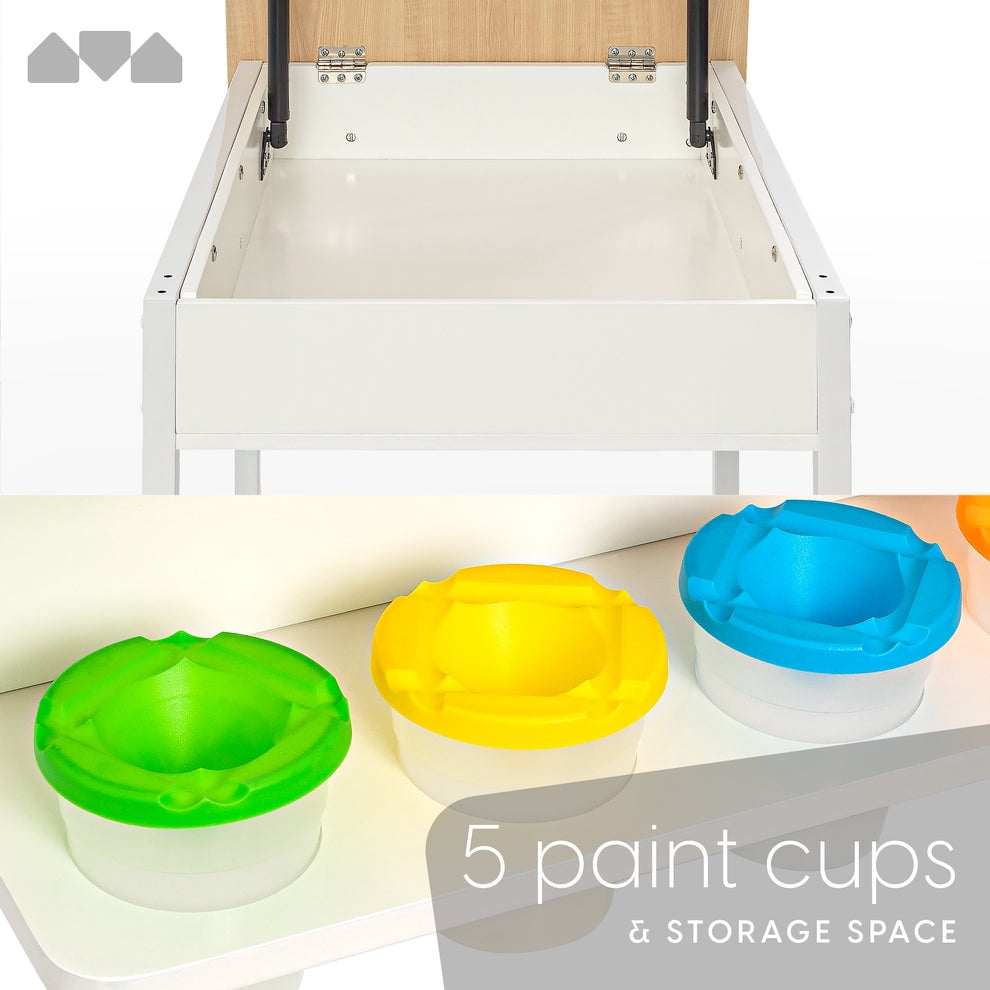 Milliard 2-in-1 Kids Convertible Art Table to Easel