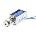 thumbnail image 1 of Unique Bargains DC 24V 400mA Pull Push Typ Type Open Frame Solenoid Electromagnet 10mm 45N 9.9LB, 1 of 1