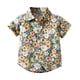 thumbnail image 4 of Bebé Hawaiano Camisa Niño Pequeño Manga Corta Floral Estampado Blusa Casual Verano Playa Botón Abajo para los Niños Vacaciones, 4 of 9