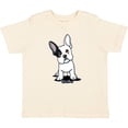 thumbnail image 3 of Inktastic B/W Frenchie (Darks) Boys or Girls Toddler T-Shirt, 3 of 5