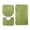 Green, variant on Godom Coffee 3 pieces bathroom rug Non-Slip Set bath mats super soft plush with toilet lid cover