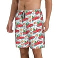 thumbnail image 2 of Fuzoiu Watercolor Red Truck And Fir Tree Print Men's Beach Shorts,Men's Swim Trunks,Quick Dry Board Shorts with Pockets,Men's Bathing Suits for Surfing, Running, and Casual Wear-XX-Large, 2 of 6
