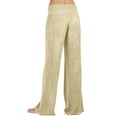 thumbnail image 6 of Penkiiy Women Casual Pants Solid Color High Waist Elasticity Wide Leg Pants Trousers M Beige, 6 of 6