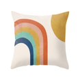 thumbnail image 1 of CNKOO Rainbow Geometric Pattern Printing Pillow Case Cushion Cover Home Bed Sofa Decor, 1 of 12