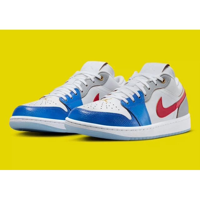 Ni - ke Ni - ke Air Jordan 1 Low SE Men's Sizes Philippines White Red Blue FN8901-164 nby