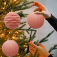 thumbnail image 6 of CuiLiyq 2 PCS Plush Christmas Decoration Balls, 4 Inch Large Shatterproof Christmas Tree Decoration Balls, For Indoor And Outdoor Decoration Of Christmas Parties (Orange), 6 of 6