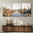 thumbnail image 2 of FCCUYE Desert Landscape Wall Art,Joshua Tree Canvas,Set of 3 Cactus Wall Art,Modern Desert Pictures,Western Landscape Wall Decor for Living Room,Bedroom (24" x 36" x 3 pcs), 2 of 7