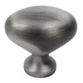 thumbnail image 4 of Century Hardware Glacier Collection 1-3/8" Dia. Zinc Die Cast Oval Knob - Dull Satin Nickel, 4 of 4