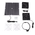 thumbnail image 1 of 12W 12V Solar Panel Powered Fan Efficient Energy Conversion Solar Panel Dual Fan Kit, 1 of 5