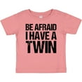 thumbnail image 3 of Inktastic Be Afraid I Have a Twin Boys or Girls Baby T-Shirt, 3 of 5