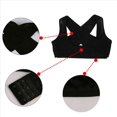 thumbnail image 5 of 2X Corrector de Postura de Espalda Hombro Ajustable de Mujer Senora Cinturon de Apoyo Soporte del Pecho - Negro-L, 5 of 5