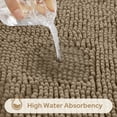 thumbnail image 4 of Alfombras de baño HOMEIDEAS, 3 piezas, ultrasuaves y antideslizantes (color topo), 4 of 7