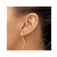 thumbnail image 3 of 14K Yellow Gold Long Curled Earrings, 3 of 4