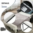 thumbnail image 6 of 57.5"Convertible Pull-Out Sofa Bed Loveseat, Modern Sleeper Sofa with Memory Foam Mattress and USB Ports for Guest Rooms and Dorms, 6 of 7