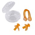 thumbnail image 1 of High-end Exquisite Swim Waterproof Silicone Earplug Nose Clip Set Surf Swimming Accessories(Orange), 1 of 6