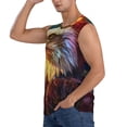 thumbnail image 3 of Fotbe Men's Geometric American Bald Eagle Print Men's Sleeveless Muscle Tank Tops Casual T-Shirts for Gym Workout Beach-Large, 3 of 8